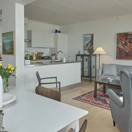 Flot I To Plan Med Udsigt Over Vig Og Taet Pa Bymidten * Ebeltoft